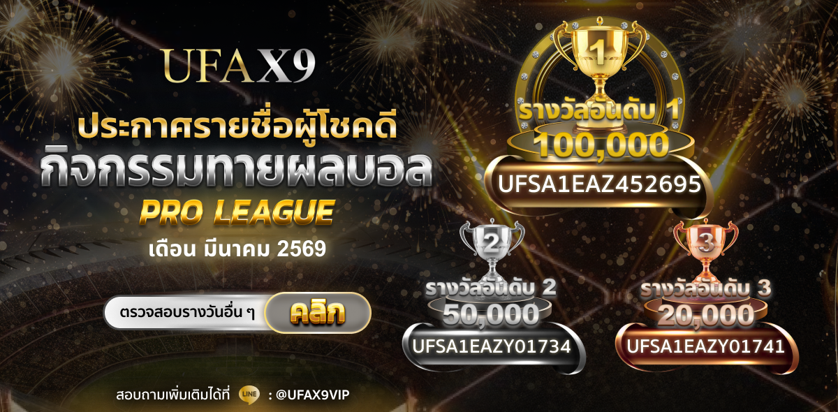 ประกาศผู้โชคดี Pro League